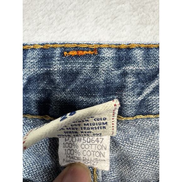 True Religion Womens Joey Low Rise Flare Bootcut Jeans Ocean Blue Size 28 Denim - Picture 8 of 13